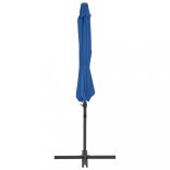 azúrkék konzolos napernyő acélrúddal 300 cm
