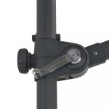 azúrkék konzolos napernyő acélrúddal 300 cm