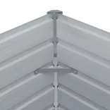 barna horganyzott acél kerti magaságyás 160 x 80 x 45 cm
