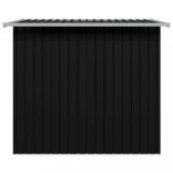 antracitszürke acél kerti fészer