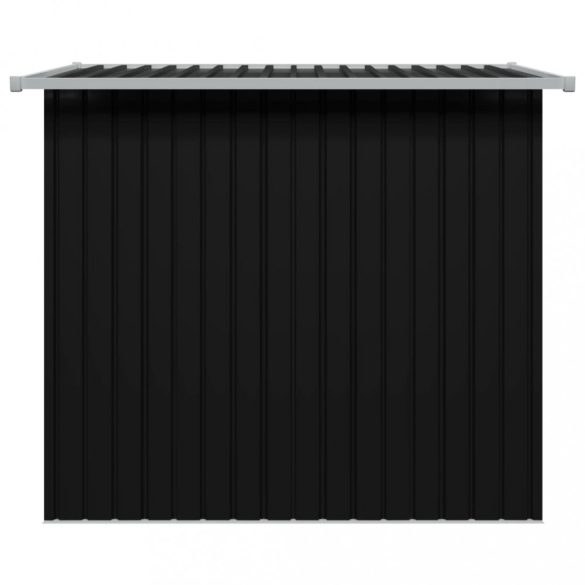 antracitszürke acél kerti fészer