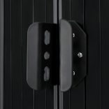 antracitszürke acél kerti fészer 257 x 205 x 178 cm