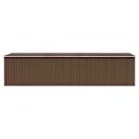 barna horganyzott acél kerti fészer 257 x 779 x 181 cm