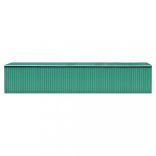 zöld horganyzott acél kerti fészer 257 x 990 x 181 cm