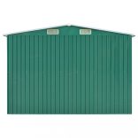 zöld horganyzott acél kerti fészer 257 x 990 x 181 cm