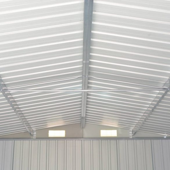 zöld horganyzott acél kerti fészer 257 x 990 x 181 cm