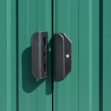 zöld horganyzott acél kerti fészer 257 x 990 x 181 cm