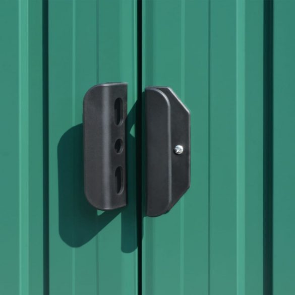 zöld horganyzott acél kerti fészer 257 x 990 x 181 cm