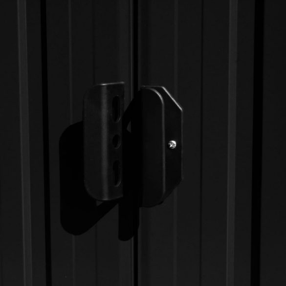 antracitszürke horganyzott acél kerti fészer 257 x 990 x 181 cm