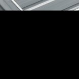 szürke horganyzott acél kerti magaságyás 240 x 40 x 45 cm