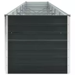 antracitszürke horganyzott acél kerti magaságyás 480x80x45 cm