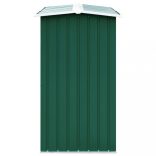 zöld horganyzott acél kerti tűzifatároló 172 x 91 x 154 cm