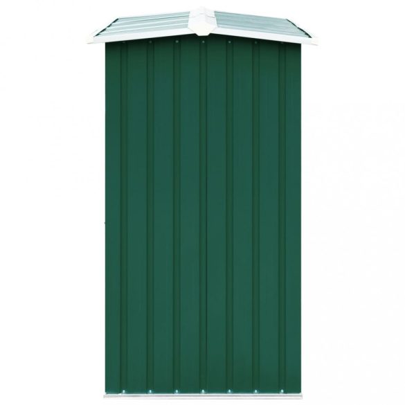 zöld horganyzott acél kerti tűzifatároló 172 x 91 x 154 cm