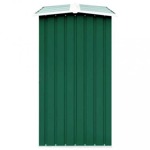 zöld horganyzott acél kerti tűzifatároló 330 x 92 x 153 cm