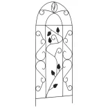 3 db fekete vas növényfuttató állvány 40 x 100 cm