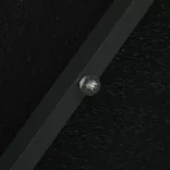 fekete konzolos napernyő LED-fényekkel és acélrúddal 300 cm