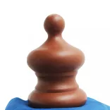 kék kültéri napernyő farúddal 350 cm