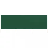 3 paneles zöld szövet szélfogó 400 x 80 cm