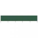 zöld 5-paneles szövet szélfogó 600 x 160 cm