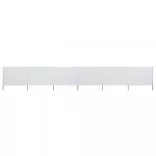 homokfehér szövet 6-paneles szélfogó 800 x 120 cm