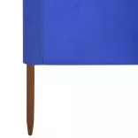 6-paneles azúrkék szövet szélfogó 800 x 160 cm