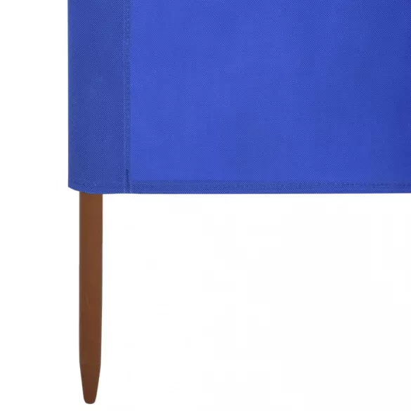6-paneles azúrkék szövet szélfogó 800 x 160 cm