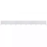 homokfehér 9 paneles szövet szélfogó 1200 x 80 cm