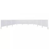 homokfehér 9 paneles szövet szélfogó 1200 x 80 cm