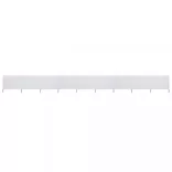 homokfehér 9-paneles szövet szélfogó 1200 x 120 cm