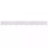 homokfehér 9 paneles szövet szélfogó 1200 x 160 cm