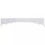 homokfehér 9 paneles szövet szélfogó 1200 x 160 cm