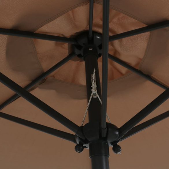szürkésbarna alumínium napernyő 200 x 224 cm
