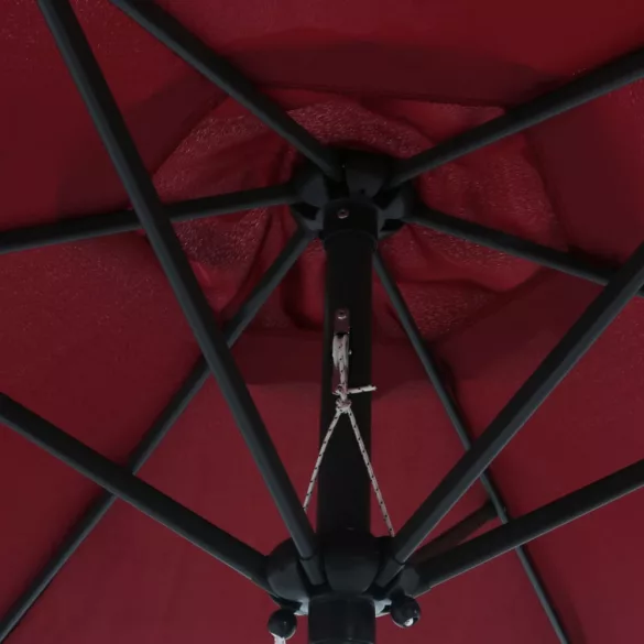 burgundi vörös alumínium napernyő 200 x 224 cm