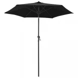 fekete alumínium napernyő 200 x 224 cm