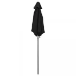 fekete alumínium napernyő 200 x 224 cm