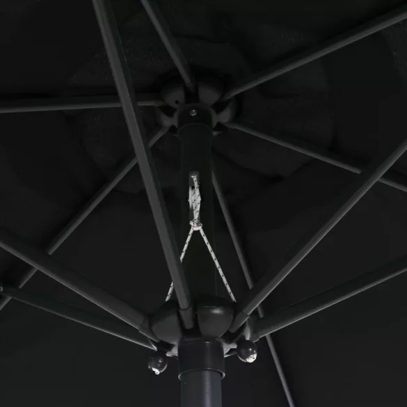 fekete alumínium napernyő 200 x 224 cm