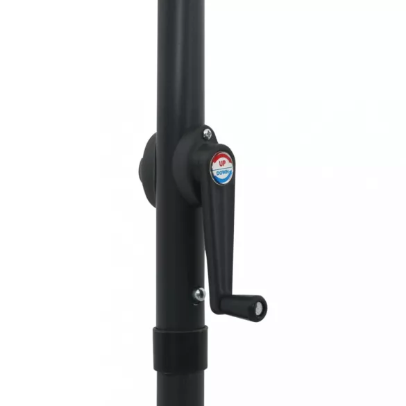 fekete alumínium napernyő 200 x 224 cm