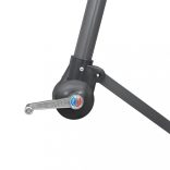 tópszínű függő napernyő alumínium rúddal 3 m