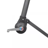 burgundi függő napernyő alumínium rúddal 3 m