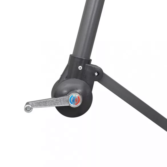 burgundi függő napernyő alumínium rúddal 3 m