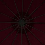 burgundi függő napernyő alumínium rúddal 3 m