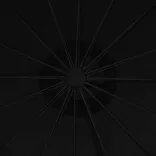fekete függő napernyő alumínium rúddal 3 m