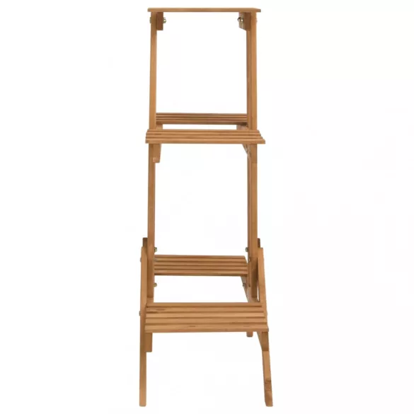 fenyőfa virágtartó állvány 83 x 25 x 83 cm