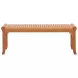 kétszemélyes tömör eukaliptuszfa kerti pad 120 cm