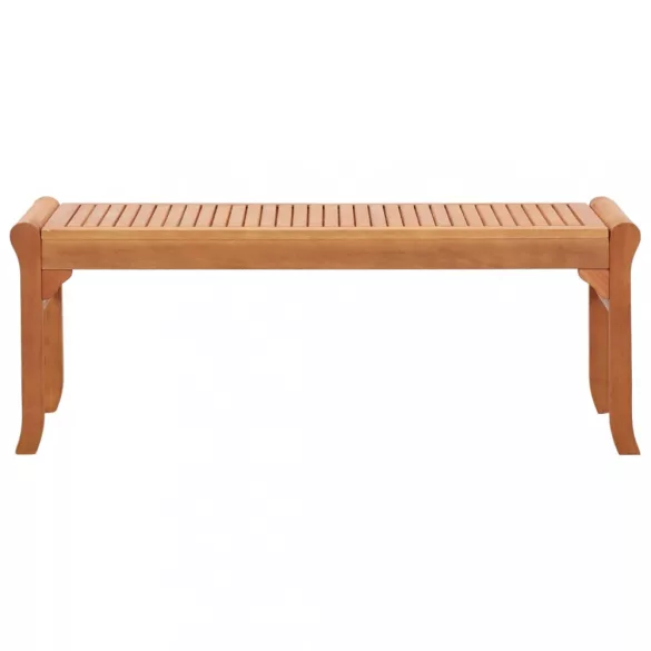 kétszemélyes tömör eukaliptuszfa kerti pad 120 cm