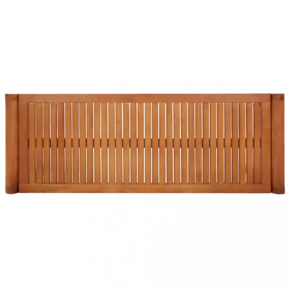 kétszemélyes tömör eukaliptuszfa kerti pad 120 cm