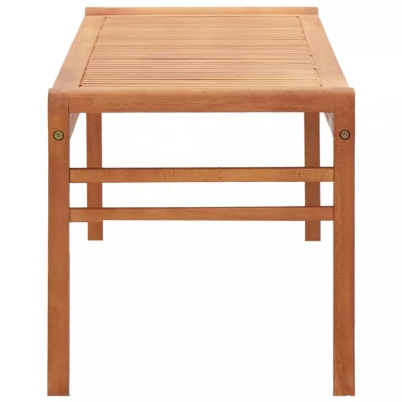 3 személyes tömör eukaliptuszfa kerti pad 150 cm