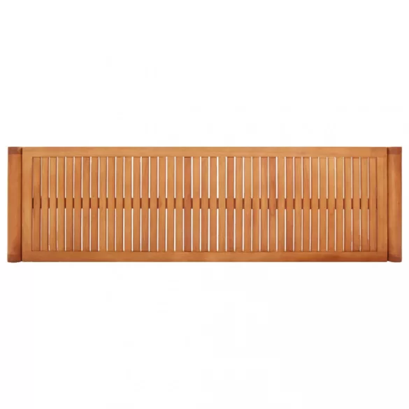 3 személyes tömör eukaliptuszfa kerti pad 150 cm