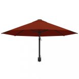 terrakotta falra szerelhető napernyő fémrúddal 300 cm