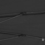 antracitszürke kültéri napernyő alumíniumrúddal 270 cm